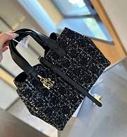 Medium Dior Toujours Bag Black Cannage Tweed M2821OTKV_M911 28 x 21 x 17 cm - 5