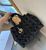 Medium Dior Toujours Bag Black Cannage Tweed M2821OTKV_M911 28 x 21 x 17 cm - 4