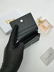 Wallet with Money Clip Black Dior Oblique Jacquard 11.3 x 8.2 x 1 cm - 6