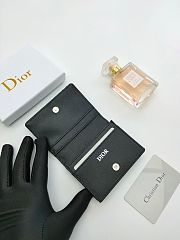 Wallet with Money Clip Black Dior Oblique Jacquard 11.3 x 8.2 x 1 cm - 4