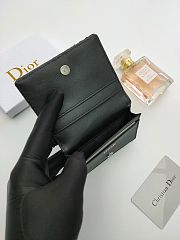 Wallet with Money Clip Black Dior Oblique Jacquard 11.3 x 8.2 x 1 cm - 5