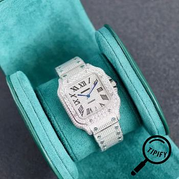 Cartier Santos Full Diamond watch