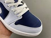 Air Jordan 1 Low SE Football Gray White Gym Red Midnight Navy FZ8778-044  - 2