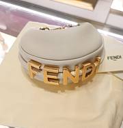 Fendi by Marc Jacobs Fendigraphy Small White Leather Bag  8BR798A5DYF1HEL 20 cm x 13 cm x 7.5 cm - 6