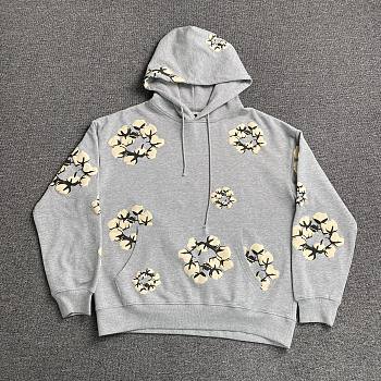 Denim Tears x CPFM Cactus Tears Wreath Hoodie Grey