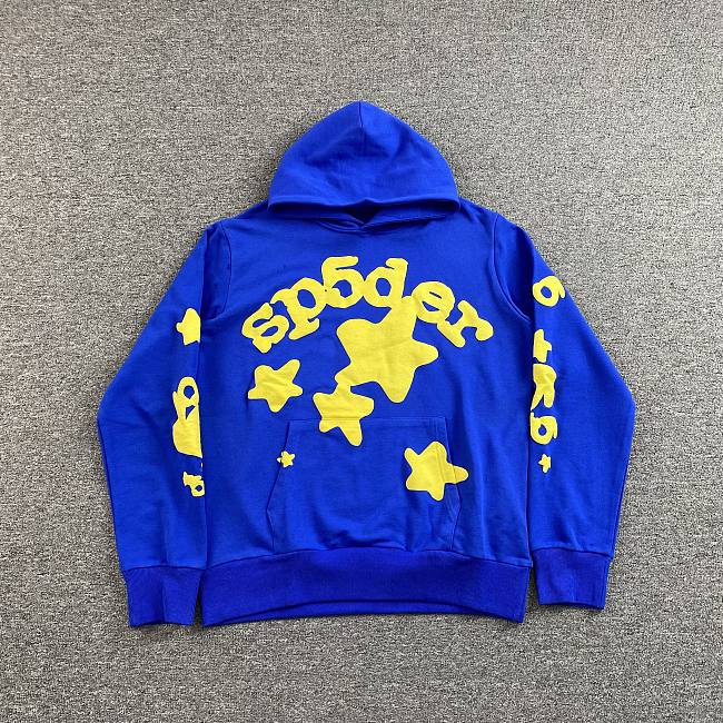 Spider Worldwide Sp5der Tc5 Beluga Hoodie TC Blue - 1