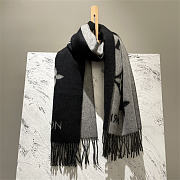 Louis Vuitton Reykjavik Cashmere Shawl Noir  - 5