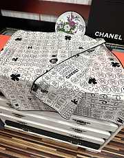 Chanel silk scarf white - 4