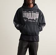  RHUDE 4x4 Logo-Print Cotton-Jersey Hoodie - 4