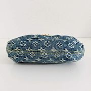 LOUIS VUITTON Denim Mini Pleaty Shoulder Bag 25cm x 17cm x 5 cm  - 5