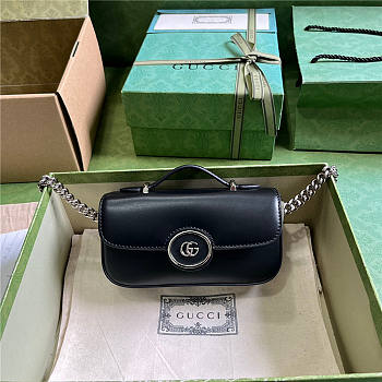 Petite GG mini shoulder bag black 739722 AABSG 1000 21cm x 10cm x 5cm