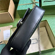 Petite GG mini shoulder bag black 739722 AABSG 1000 21cm x 10cm x 5cm - 5