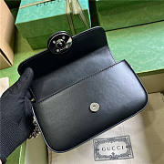 Petite GG mini shoulder bag black 739722 AABSG 1000 21cm x 10cm x 5cm - 2