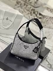 Prada Duchesse and crystal black mini-bag 22cm x 17cm x 6cm - 6