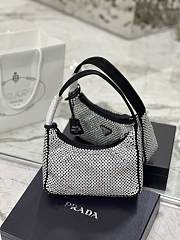 Prada Duchesse and crystal black mini-bag 22cm x 17cm x 6cm - 5