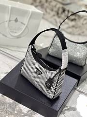 Prada Duchesse and crystal black mini-bag 22cm x 17cm x 6cm - 3