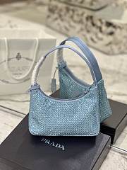 Prada Duchesse and crystal blue mini-bag 22cm x17cm x 6cm - 5