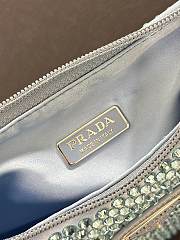 Prada Duchesse and crystal blue mini-bag 22cm x17cm x 6cm - 6