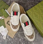 Gucci Re Web Leather Sneakers  - 1