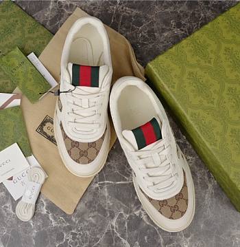 Gucci Re Web Leather Sneakers 