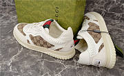 Gucci Re Web Leather Sneakers  - 6