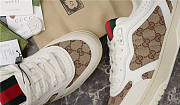 Gucci Re Web Leather Sneakers  - 5