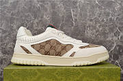 Gucci Re Web Leather Sneakers  - 3