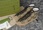 Gucci Maxi GG High Top Beige Ebony 703034 UKOH0 2590 - 3