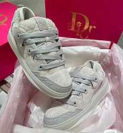 Dior B9S Skater ERL Cream Suede with White and Cream Dior Oblique Jacquard  3SN289ZTF_H060 - 5