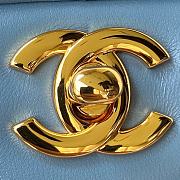 Chanel Classic Handbag Lambskin Sky 'Blue' A01112-Y04059-NA104 25cm x 6cm - 5