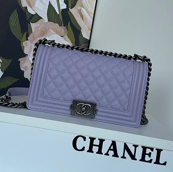 Chanel Boy Flap Bag Quilted Lambskin Old Medium 25cm