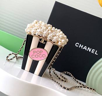 Chanel Popcorn Minaudière 16cm x 11cm x 7 cm