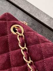 Chanel Timeless Velvet Bordeaux Bordeaux bag 25cm - 2