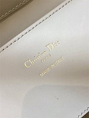 Small Dior Toujours Vertical Tote Bag Powder Beige Macrocannage Calfskin 18cm x 18cm x 12 cm - 4