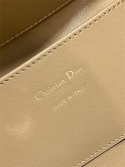 Small Dior Toujours Vertical Tote Bag Medium Tan Macrocannage Calfskin 18cm x 18cm x 12 cm - 2