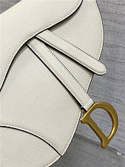 Dior Saddle Bag with Strap Latte Grained Calfskin 25cm x 20cm x 6cm - 4