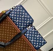 Louis vuitton Gaston Bag Ink Blue White M83384 22cm x 14cm x 4cm  - 1