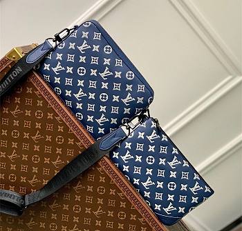 Louis vuitton Gaston Bag Ink Blue White M83384 22cm x 14cm x 4cm 