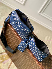 Louis vuitton Gaston Bag Ink Blue White M83384 22cm x 14cm x 4cm  - 3