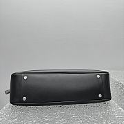 Balenciaga Bel Air Medium Shoulder Bag in black smooth calfskin, aged-silver hardware 46*12*23cm - 5