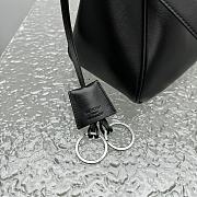 Balenciaga Bel Air Medium Shoulder Bag in black smooth calfskin, aged-silver hardware 35*10*17cm - 2