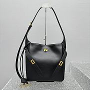 Balenciaga Bel Air Small Hobo Bag in black smooth calfskin, aged-gold hardware 27*9*28cm - 1