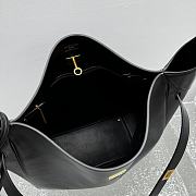 Balenciaga Bel Air Large Hobo Bag in black smooth calfskin with aged-gold hardware 37*14*40cm - 3