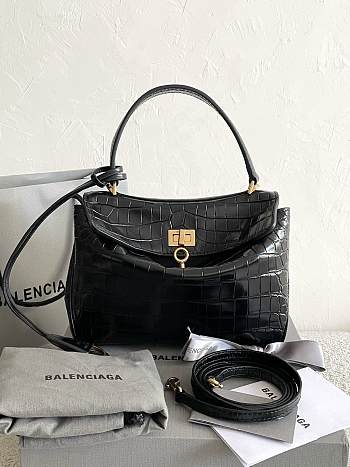 Balenciaga Rodeo tote bag in black 23*17*9CM