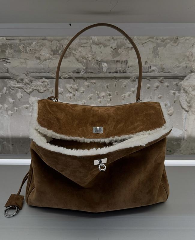 Balenciaga Large Rodeo Tote Bag Brown 40*30*13CM - 1