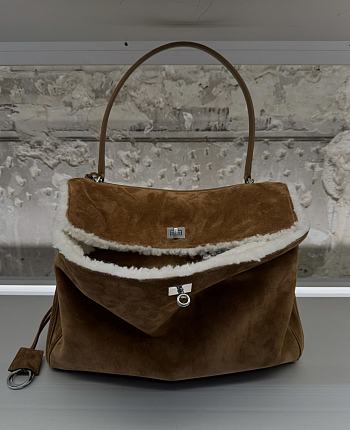 Balenciaga Large Rodeo Tote Bag Brown 40*30*13CM