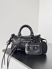 Balenciaga Le Cagole Mini Black Leather 19.8*14*11.9CM - 1