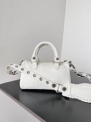 Balenciaga Le Cagole Mini White Leather 19.8*14*11.9CM - 5