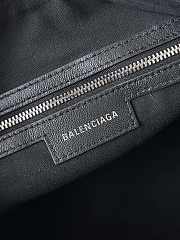 Balenciaga Le Cagole Duffle Medium Leather Top Handle Bag in Black 30*14*20CM - 5