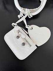 Balenciaga Le Cagole Duffle Medium Leather Top Handle Bag in White 30*14*20CM - 6